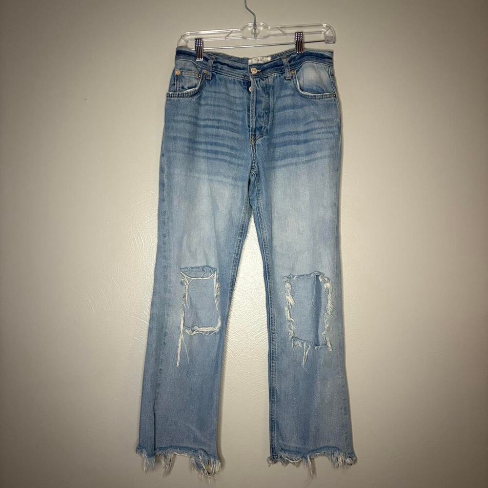 Free people jeans | Denim | Western Country Ripped Jeans y2k